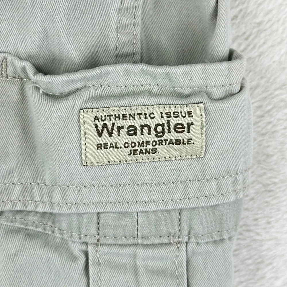 Wrangler‎ Cargo Shorts Mens 38 Gray Relaxed Fit Utility Gorpcore Cotton Twill